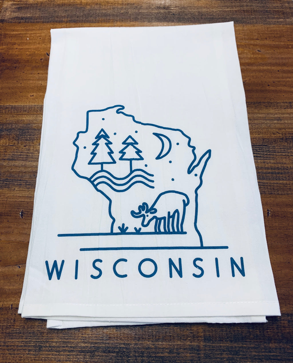 Wisconsin Deer Dishtowel