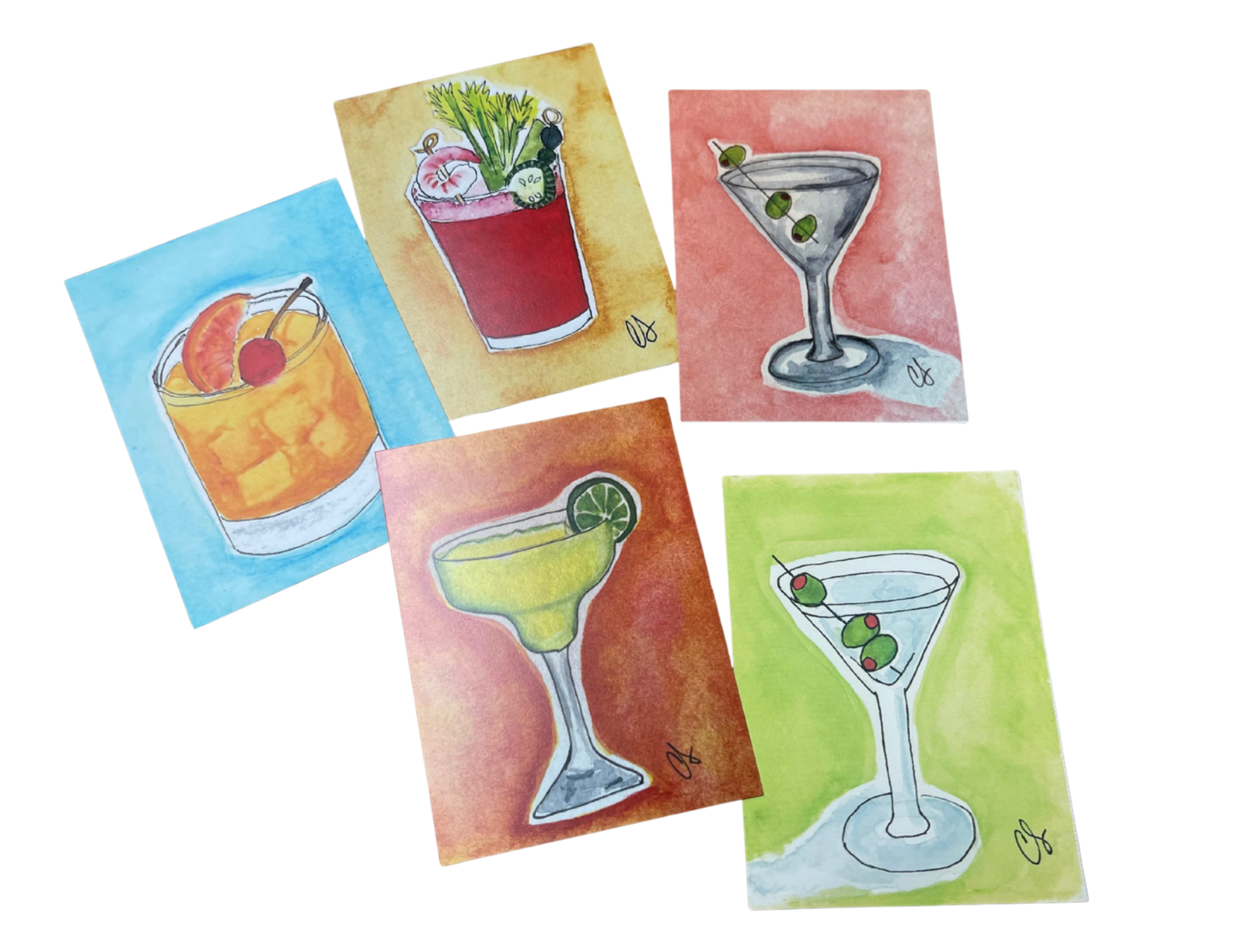Mini Watercolor Prints by Cathy Stratton (3"x4" only)