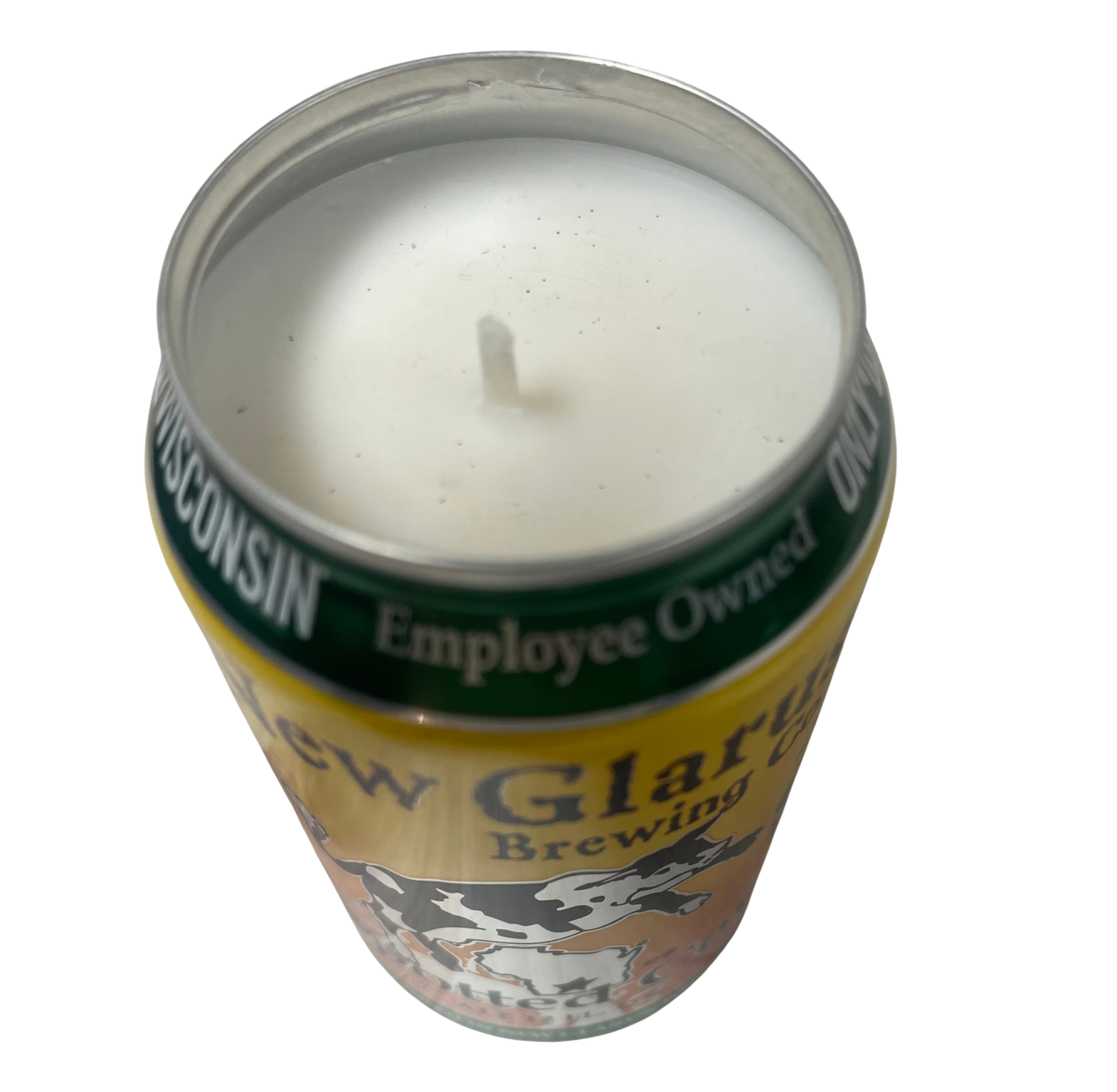 Spotted Cow Beer Candle