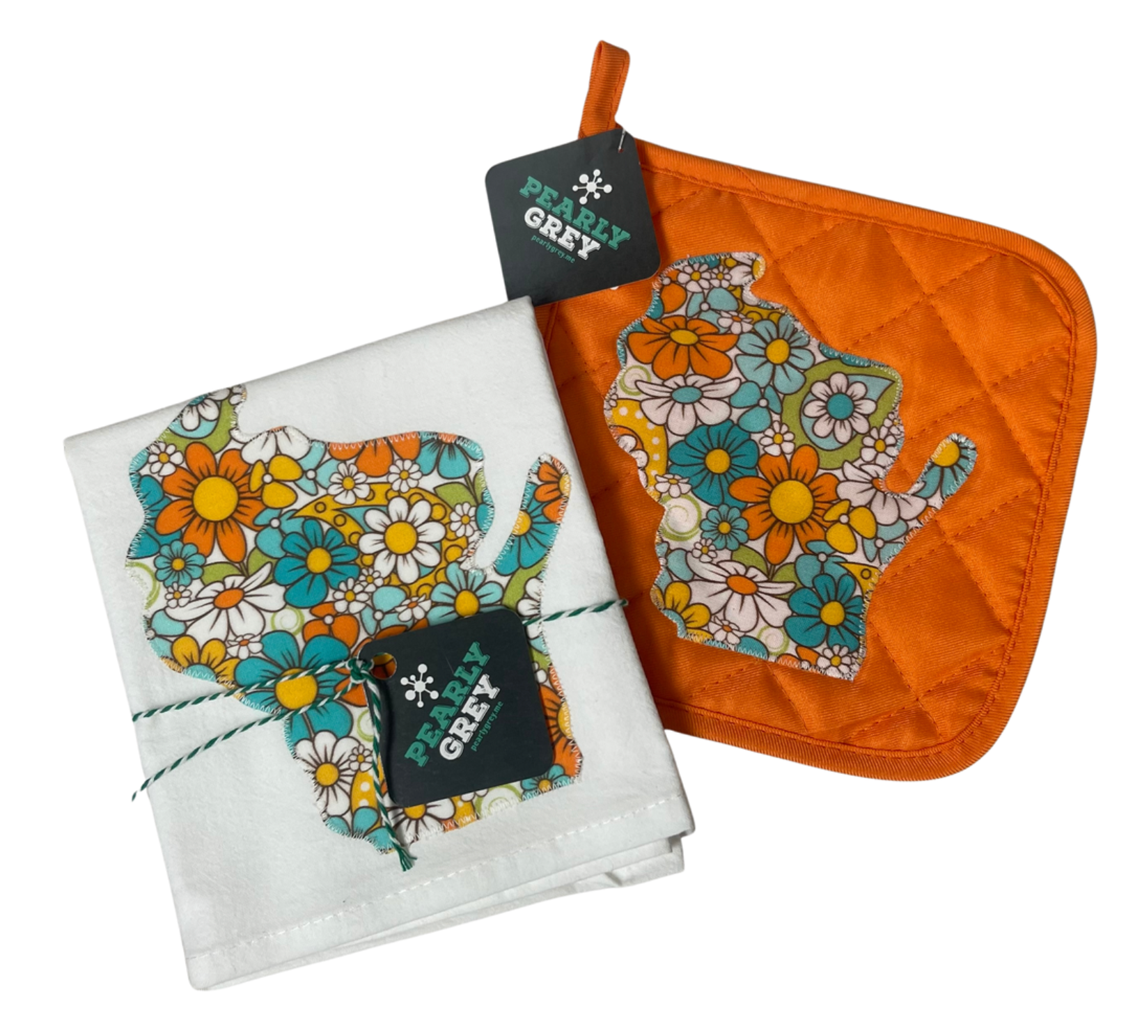 Pearly Grey Hot Pads