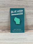 Wisconsin wood lapel pin