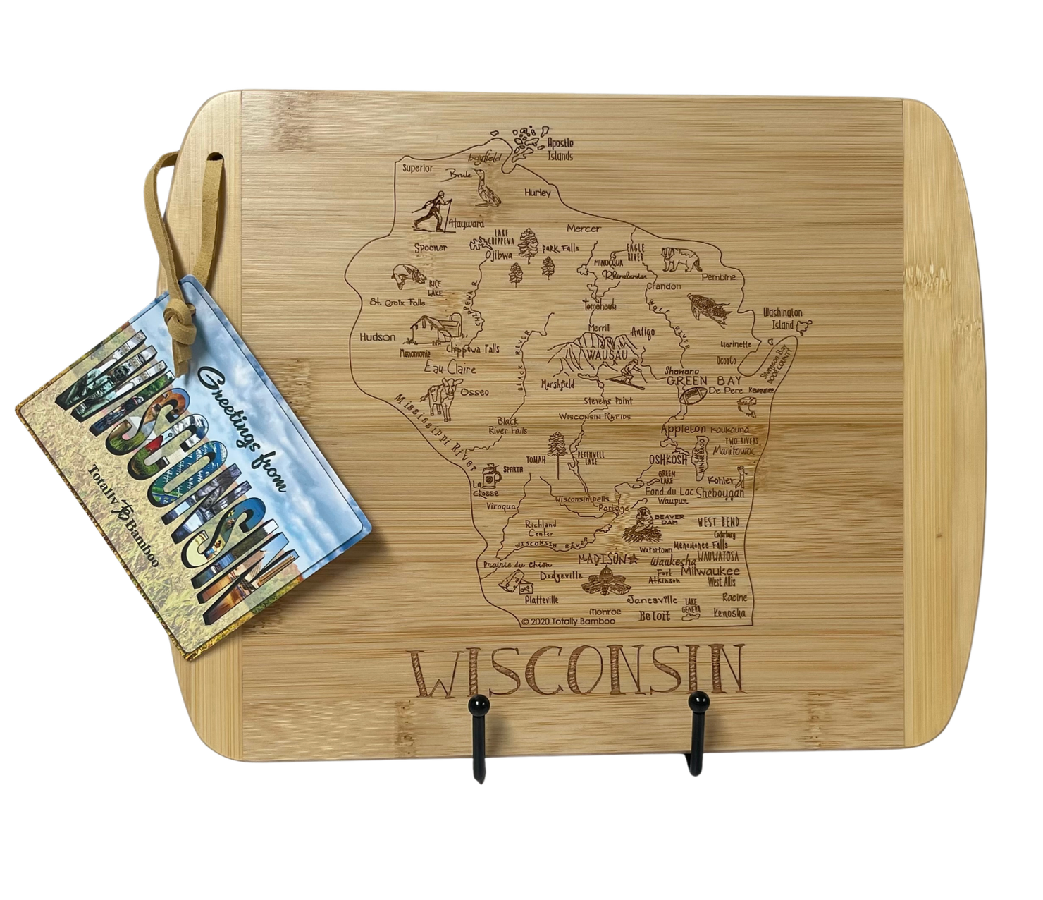 Wisconsin Map Cutting Board