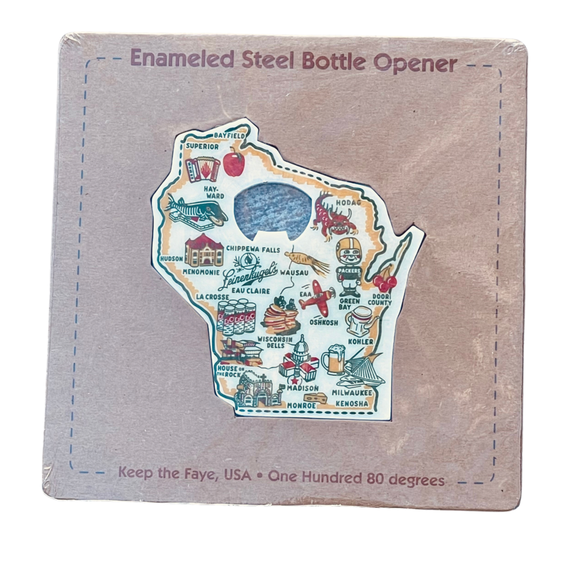 Wonders of Wisconsin Bottle Opener