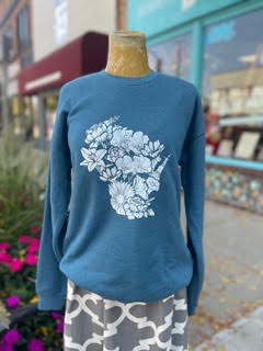 Wisconsin Flower Sweatshirt