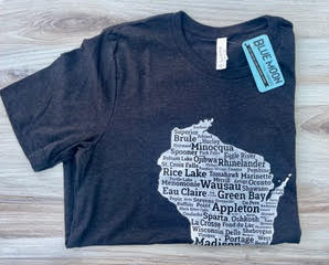 Wisconsin Cities T-shirt