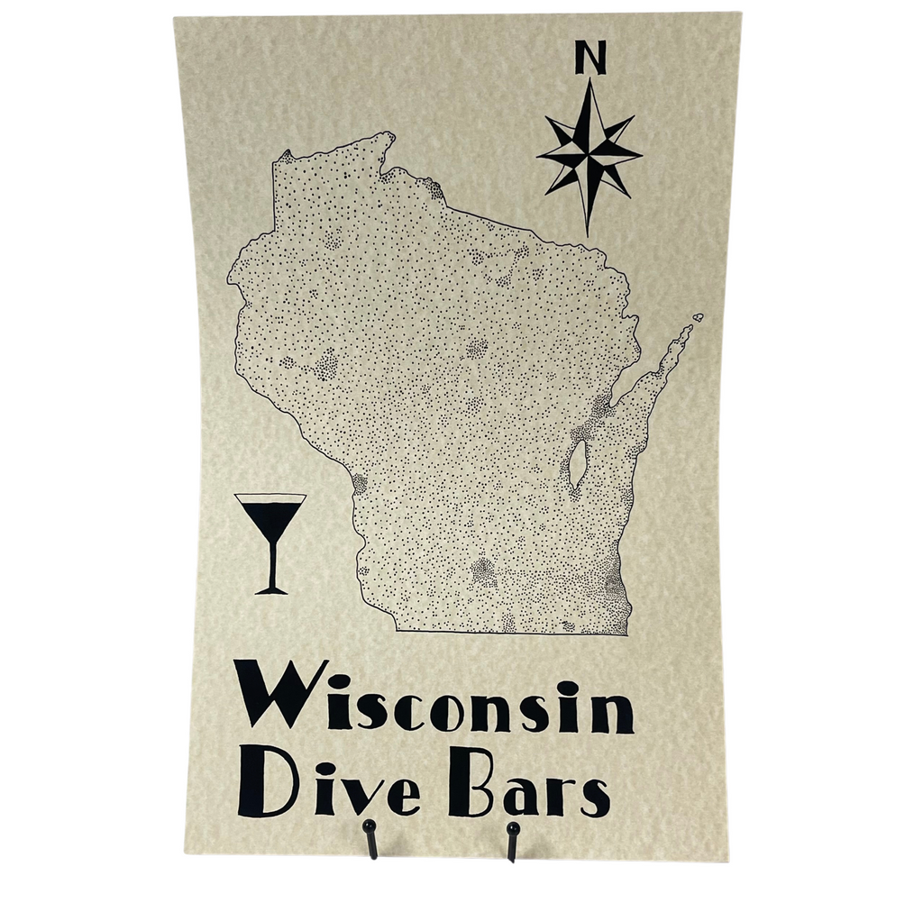 Wisconsin Dive Bars Map by Jesse Kennedy