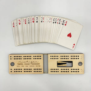 State Collection | Travel Size Pocket Cribbage Board: Wisconsin