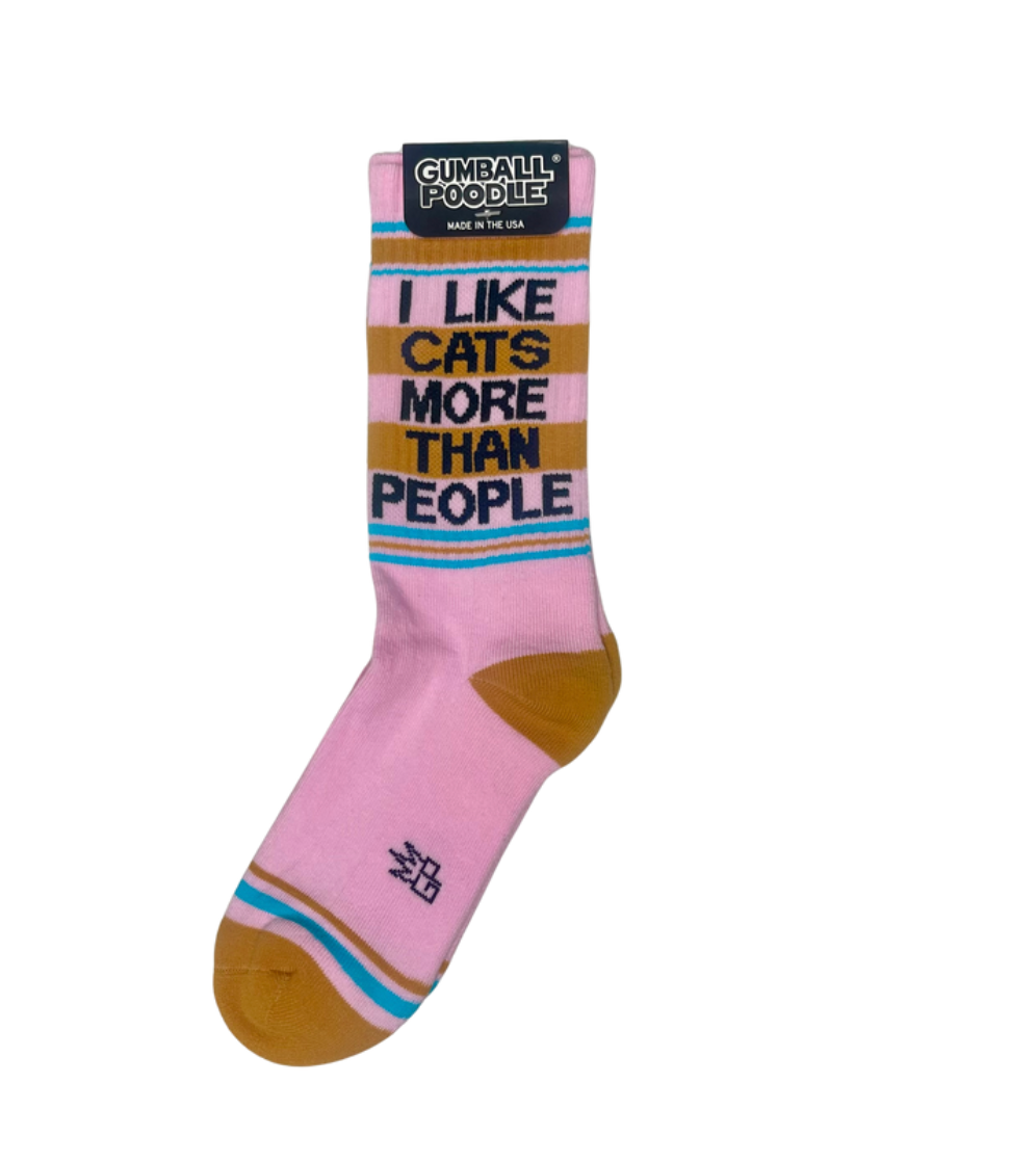 I Like Cats More Than People Socks