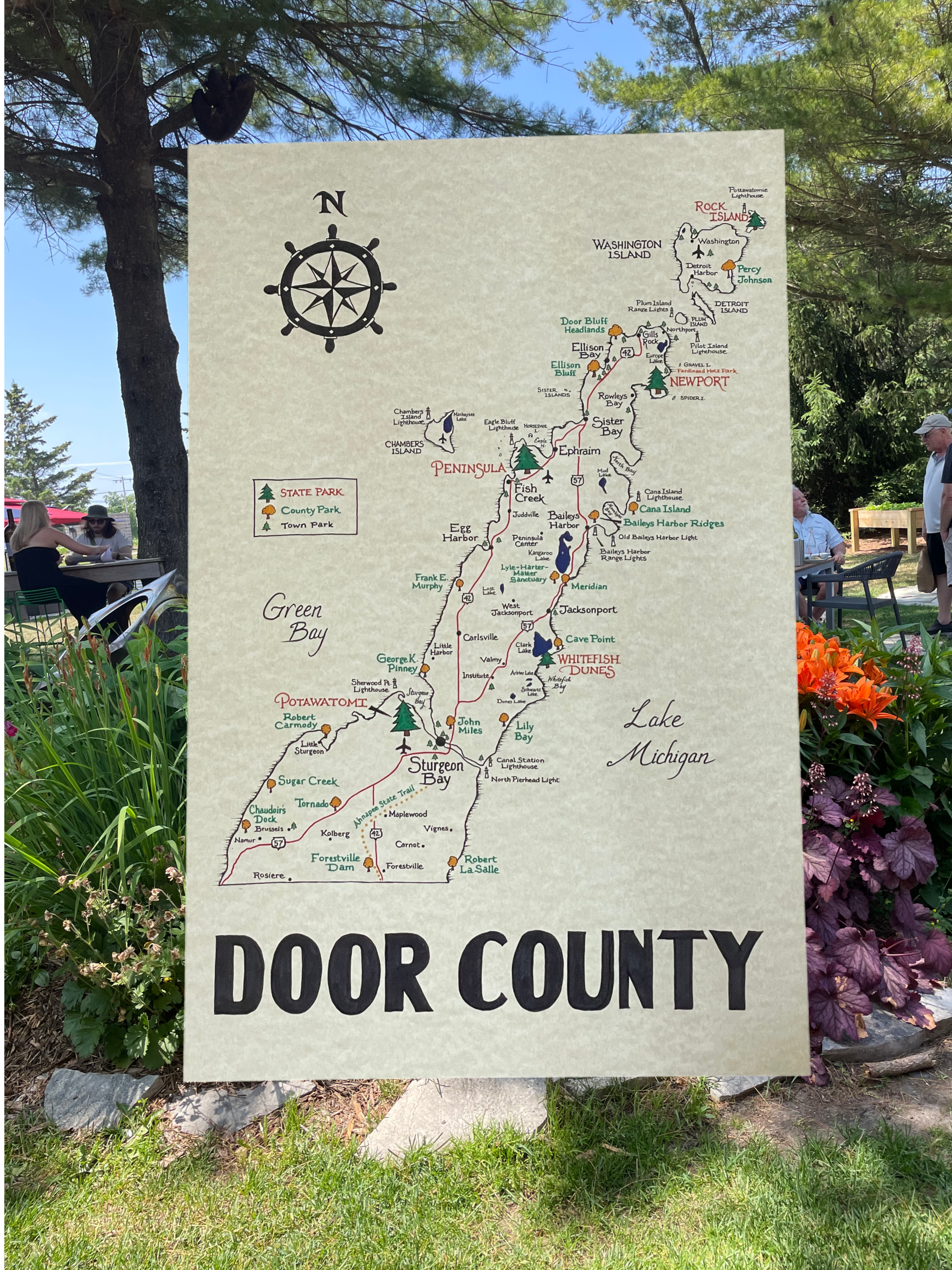 Door County Map
