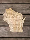 Wisconsin Sayings Cribbage Board