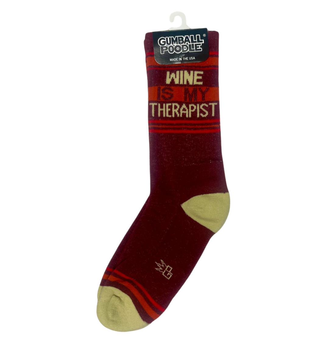 Wine is My Therapist Socks
