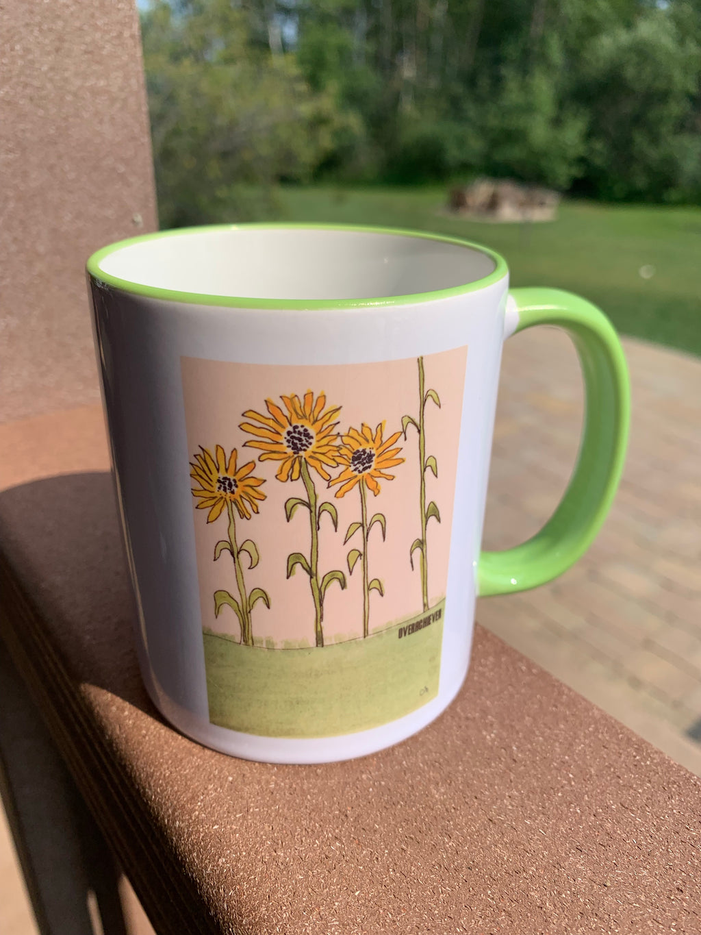 Overachiever Sunflower Mug
