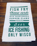 Fish Fry Cheese Curds Dishtowel