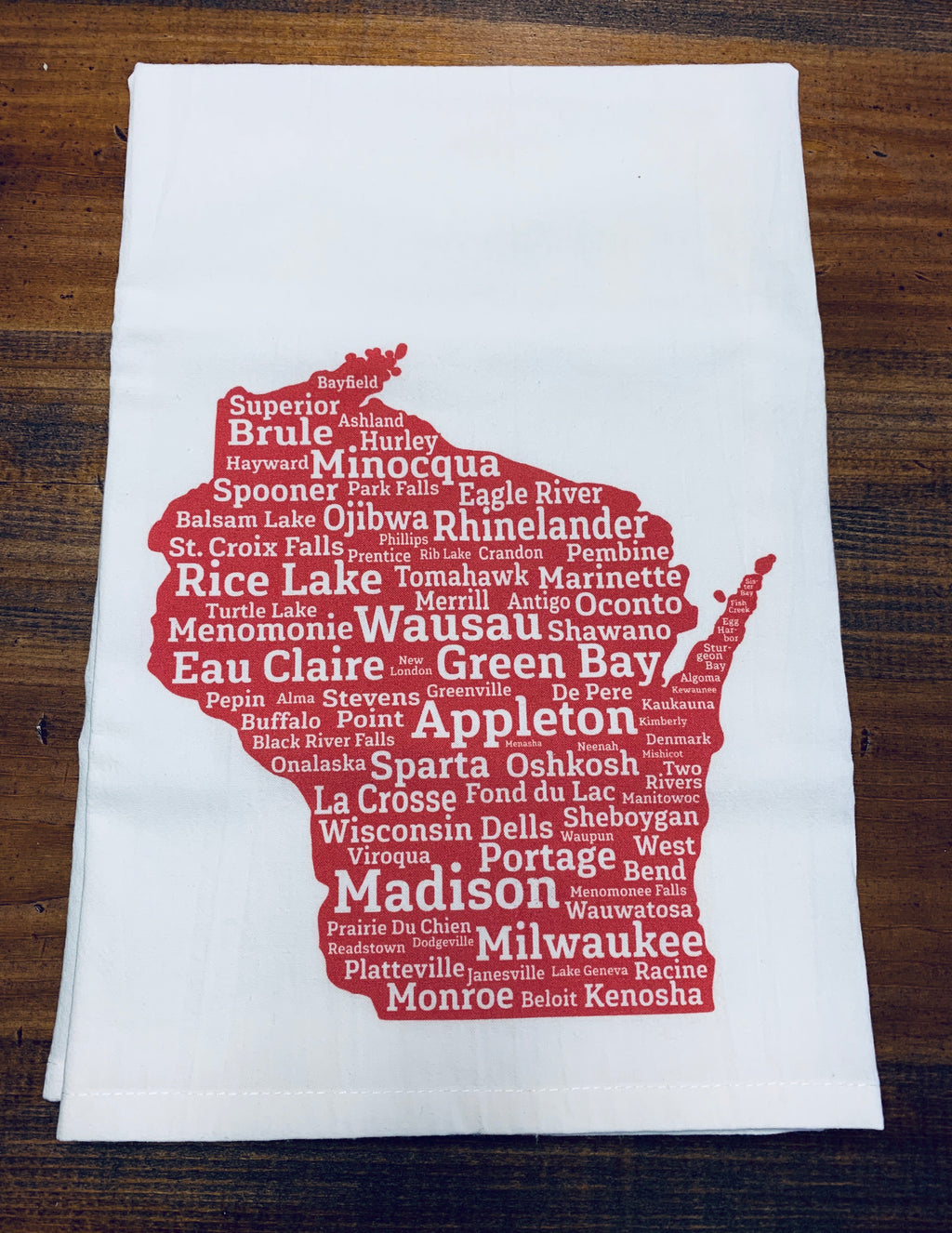 Wisconsin Cities Dishtowel