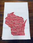 Wisconsin Cities Dishtowel