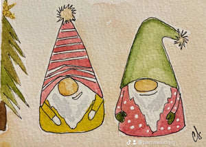 Cathy Stratton Mini Water color prints 3"x4"