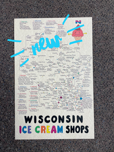 Wisconsin Ice Cream Shops Map