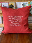 Wisconsin Girl 20" Pillow Cover