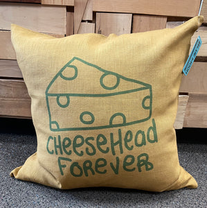 Cheesehead Forever  20" Pillow Cover