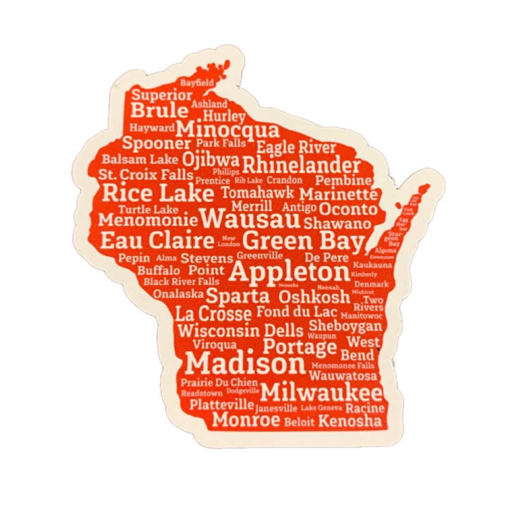 Wisconsin Cities Sticker