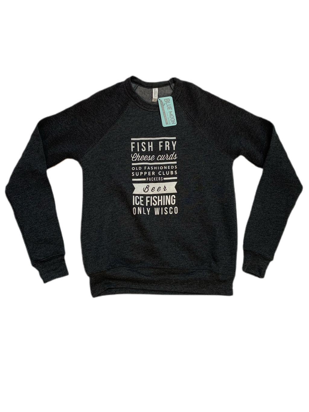 Fish Fry Cheese Curds Unisex Crew Sweatshirt
