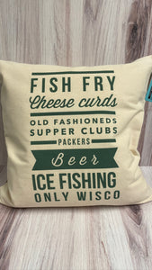 Fish Fry 20" Pillow Cover