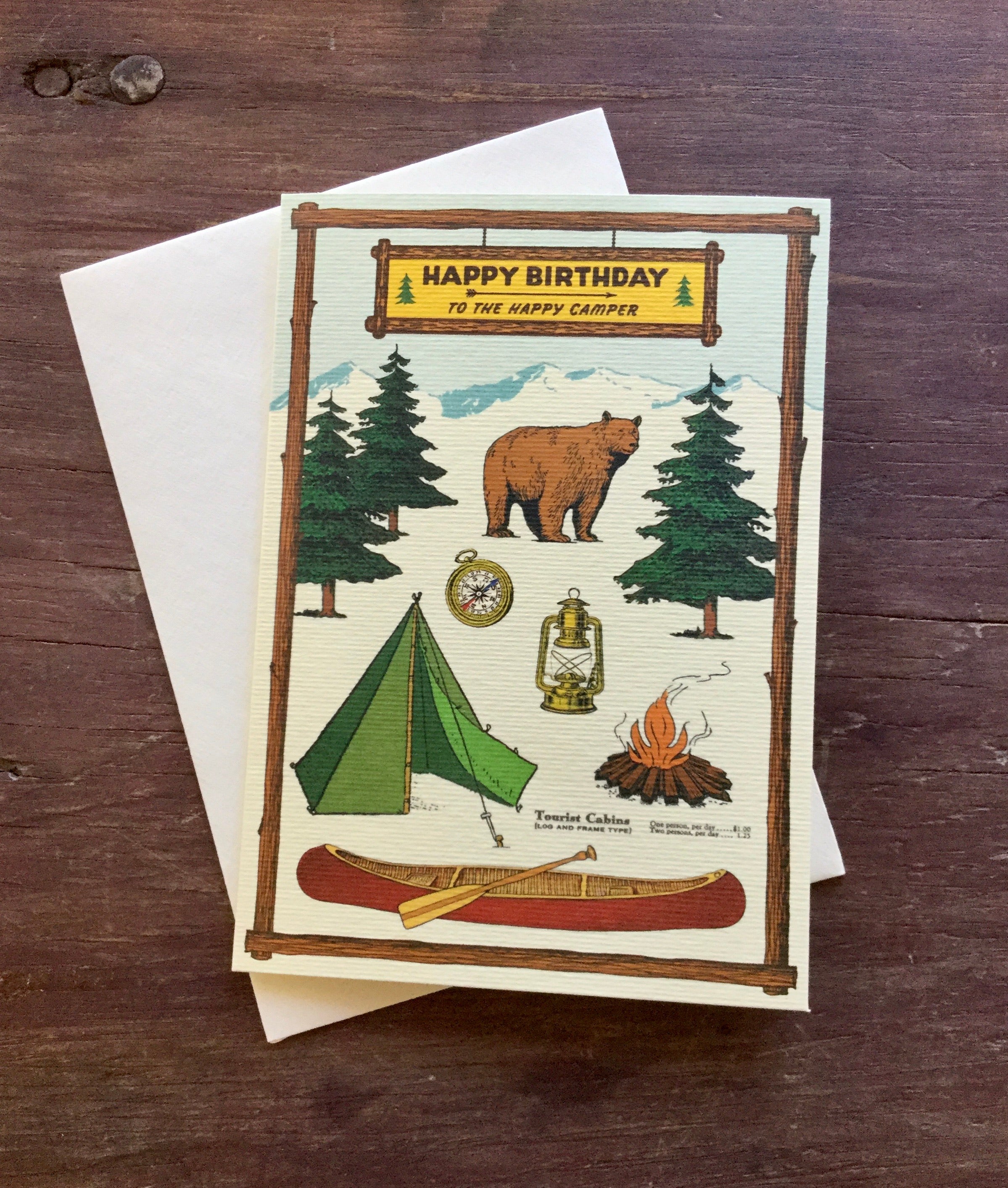 Happy Camper Birthday Card