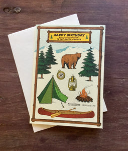 Happy Camper Birthday Card