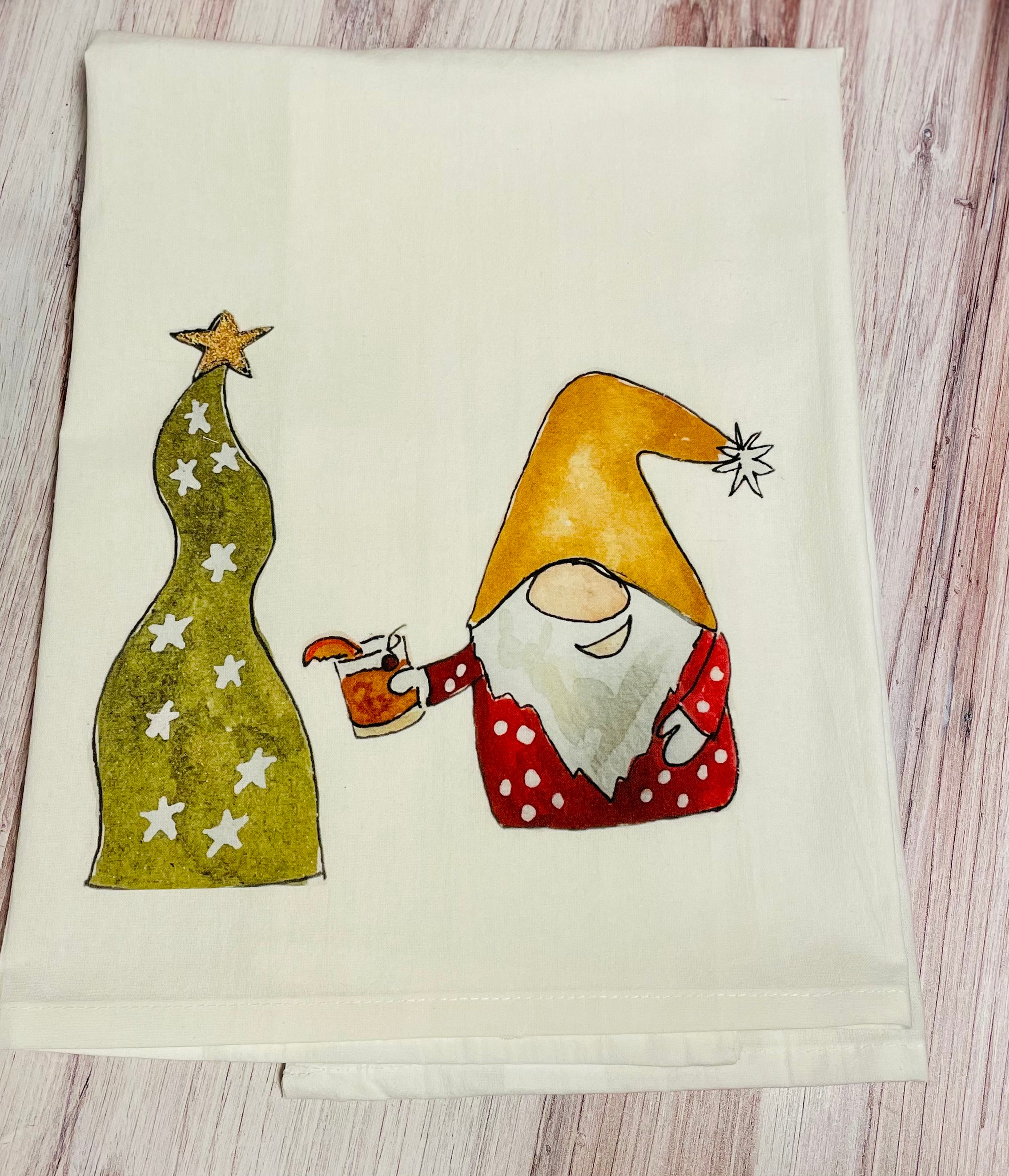Gnome with Old Fashioned Dishtowel