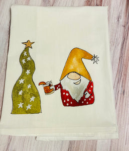 Gnome with Old Fashioned Dishtowel