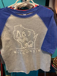 Wisconsin Deer Baseball Tshirt Toddler
