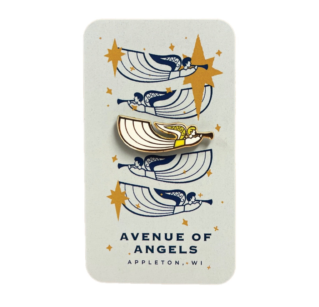 Angel On The Avenue pin