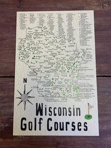 Wisconsin Golf Clubs Map