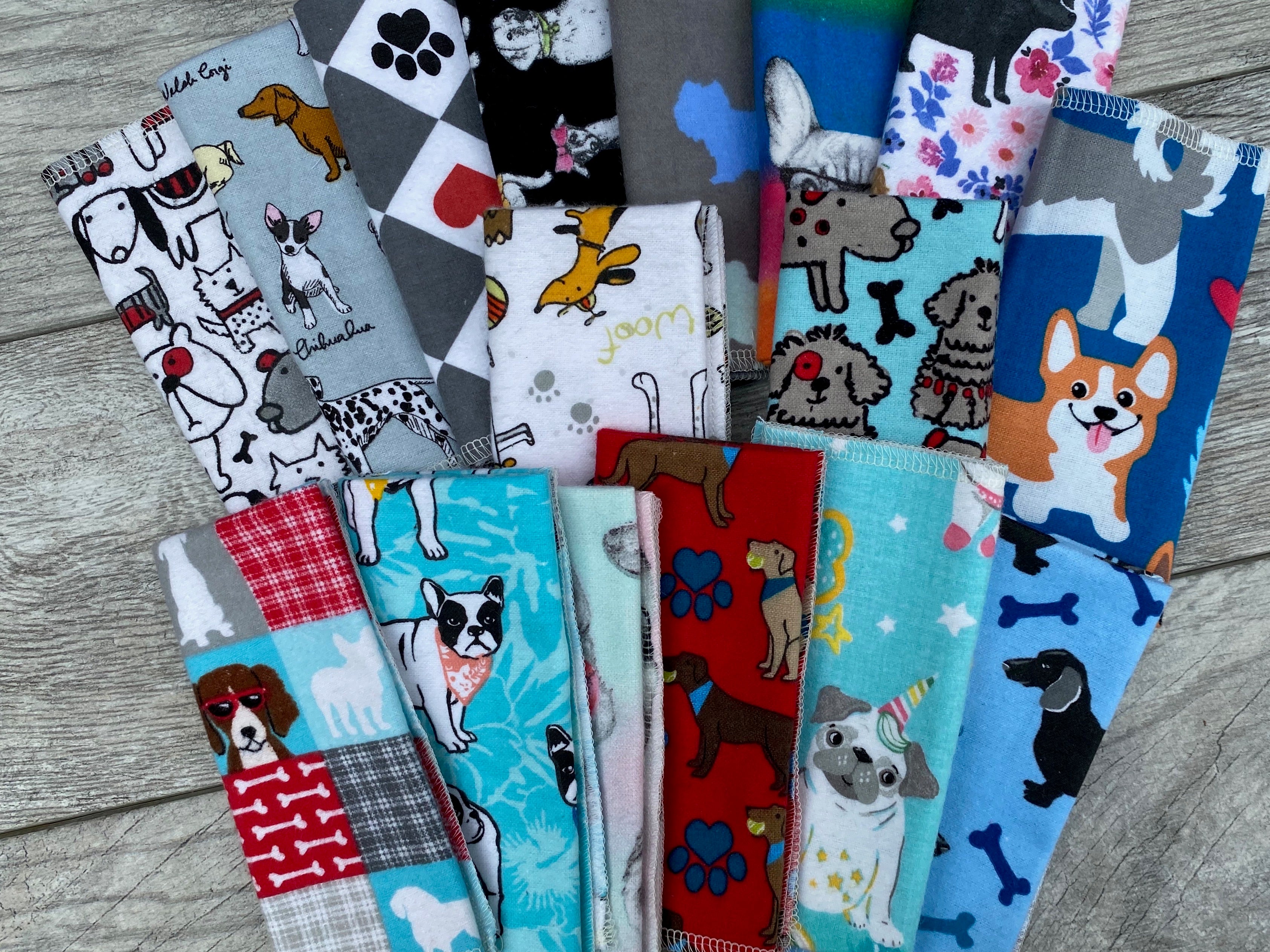Reusable and zero waste paper/not paper towels are 100% cotton flannel 6 pk