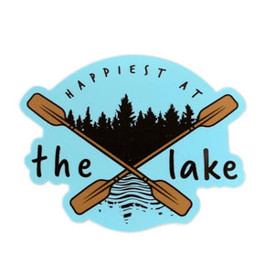 Happiest at the Lake Sticker